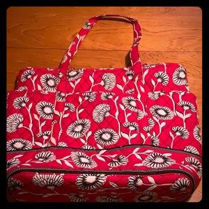 Floral Red Vera Bradley Tote